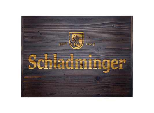 Schladminger Wandschild Holz